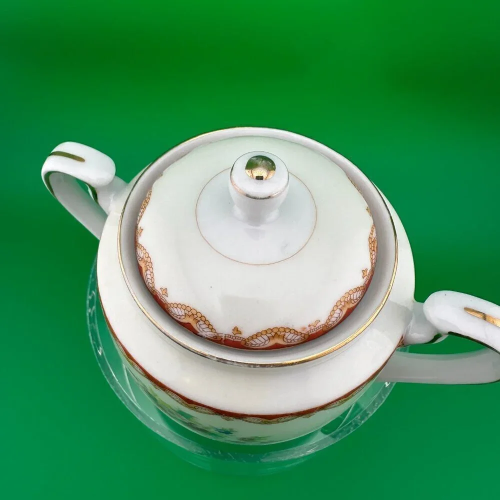 VINTAGE DIAMOND CHINA MADE IN JAPAN SUGAR BOWL